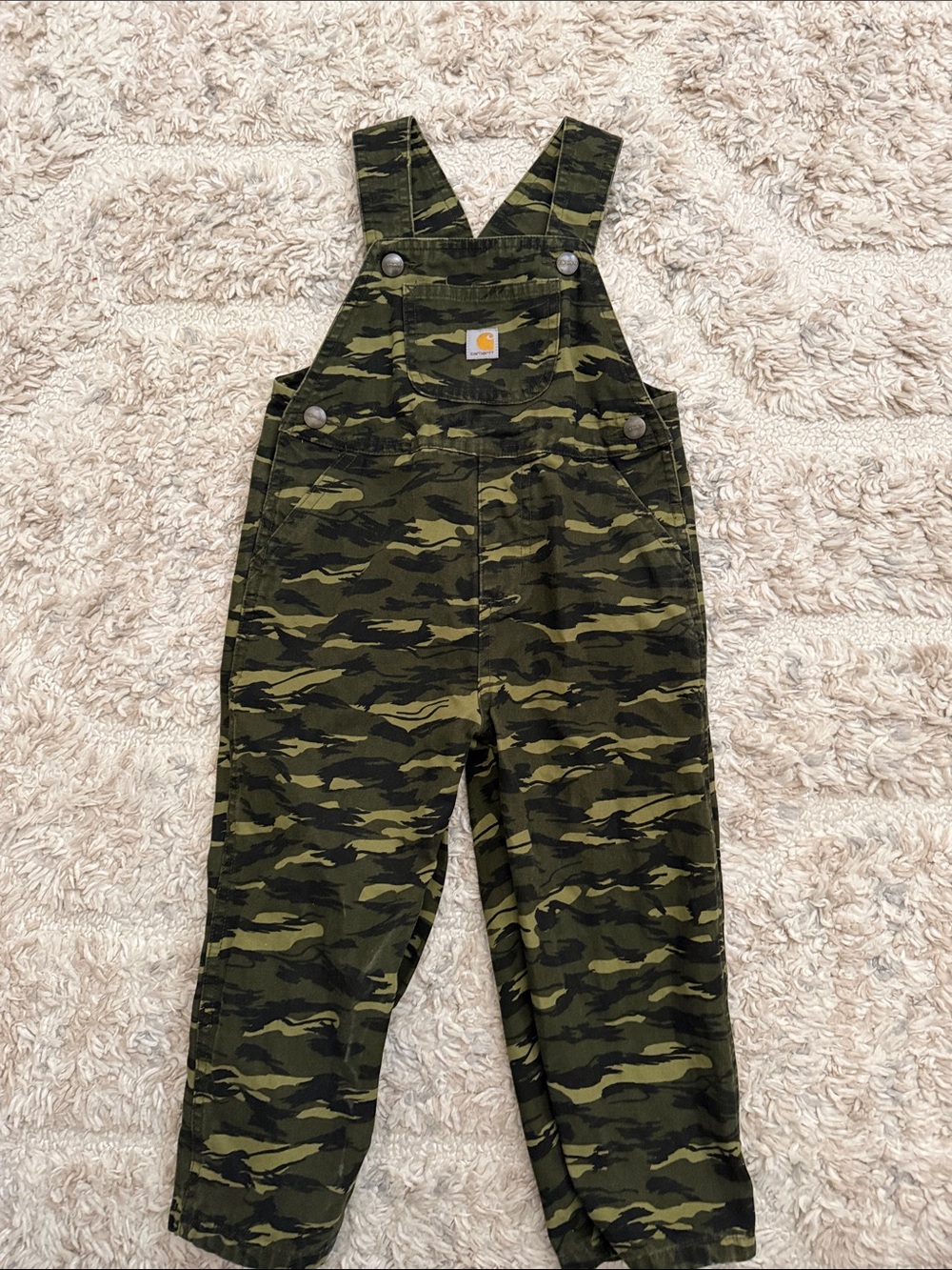 Carhartt Kids Camo Green Overalls